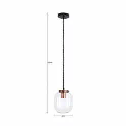 Elements Dayo 1 Light Ceiling Fitting -wall lights Shop 1000182799 alt07
