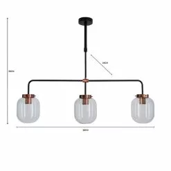 Elements Dayo 3 Light Bar Ceiling Fitting 13 Elements Dayo 3 Light Bar Ceiling Fitting -wall lights Shop 1000182800 alt07