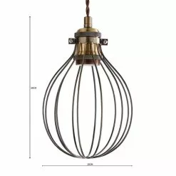 Dunelm Charlie Industrial Bulb Cage -wall lights Shop 1000182917 alt07