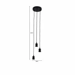 Dunelm Charlie 3 Light Cluster Flex Fitting -wall lights Shop 1000182921 alt07