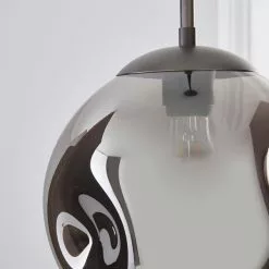 Dunelm Alexis Glass 1 Light Pendant Ceiling Fitting -wall lights Shop 1000183024 alt02