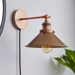 Dunelm Logan Plug-in Wall Light -wall lights Shop 1000183025 alt01