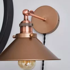 Dunelm Logan Plug-in Wall Light -wall lights Shop 1000183025 alt02