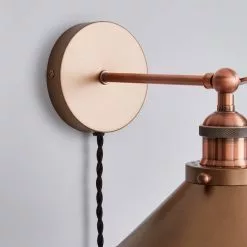 Dunelm Logan Plug-in Wall Light -wall lights Shop 1000183025 alt03