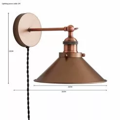 Dunelm Logan Plug-in Wall Light -wall lights Shop 1000183025 alt07