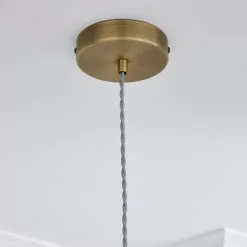 Dunelm Safi Mesh 1 Light Pendant Ceiling Fitting Antique Brass -wall lights Shop 1000183034 alt03