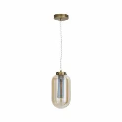 Dunelm Safi Mesh 1 Light Pendant Ceiling Fitting Antique Brass -wall lights Shop 1000183034 alt05