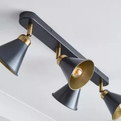 Dunelm Logan 4 Light Grey Spotlight Bar -wall lights Shop 1000183040 alt03