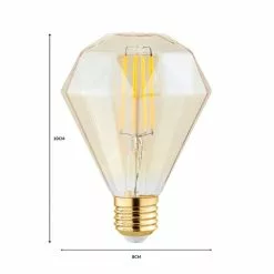 Status Bonny 4W ES ZSH Faceted Dimmable Bulb -wall lights Shop 1000183074 alt07