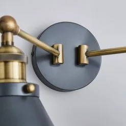 Dunelm Logan Dual Wall Light Grey -wall lights Shop 1000183097 alt03