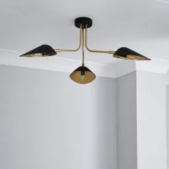 Dunelm Savona 3 Light Ceiling Fitting Black -wall lights Shop 1000183099 alt01