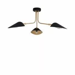 Dunelm Savona 3 Light Ceiling Fitting Black -wall lights Shop 1000183099 alt05