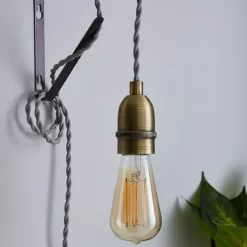 Dunelm Marsden Plug In Flex Set Pewter Industrial -wall lights Shop 1000183106 alt02
