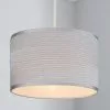 Dunelm Ripple Lamp Shade 24cm Silver -wall lights Shop 30124445