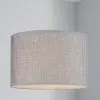 Dunelm Carrie Textured Lamp Shade 30cm Grey -wall lights Shop 30169053