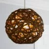 Apollo Bamboo Ball Easy Fit Pendant -wall lights Shop 30181261