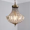 Dunelm Knightsbridge Crystal Antique Brass Chandelier