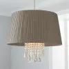Dunelm Allure Grey Easy Fit Pendant -wall lights Shop 30244222