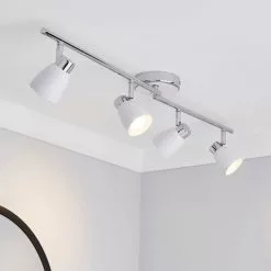 Masterlite Alto 4 Light Matt White Spotlight Bar