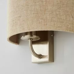 Dunelm Preston Ivory Linen Shaded Wall Light -wall lights Shop 30274337 alt02