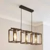 Dunelm London Industrial 3 Light Bronze Diner Ceiling Fitting
