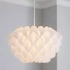 Dunelm Sochi Honeycombe White Easy Fit Pendant -wall lights Shop 30571722