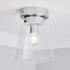 Dunelm Delavin 1 Light Pendant Glass Flush Bathroom Ceiling Fitting