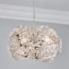 Dunelm Jaimee 3 Light Crystal Chrome Ceiling Fitting -wall lights Shop 30579898