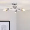 Dunelm Corvus 3 Light Chrome Semi-Flush Ceiling Fitting