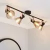 Dunelm Milas 4 Light Black Industrial Spotlight Bar