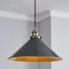 Dunelm Logan 1 Light Grey Industrial Ceiling Fitting