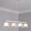 Dunelm Erie 4 Light Bar Glass Diner Ceiling Fitting