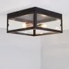 Dunelm Aneska 2 Light Black And Copper Flush Ceiling Fitting