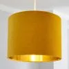Dunelm Santos Drum Lamp Shade 36cm Ochre