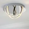 Dunelm Serena 3 Light Integrated LED Hoops Flush Ceiling Fitting -wall lights Shop 30671376