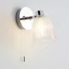 Dunelm Bremont Ribbed Glass Bathroom Wall Light -wall lights Shop 30671379