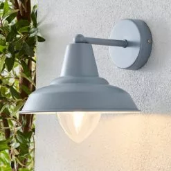 Dunelm Galley Matt Grey Outdoor Wall Light