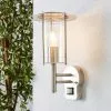 Dunelm Derek PIR Sensor Glass Steel Outdoor Wall Light -wall lights Shop 30671415