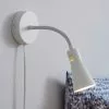 Dunelm Nola Adjustable Easy Fit Plug In Wall Light Ivory