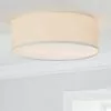Dunelm Sara 38cm Ivory Shade Flush Ceiling Fitting