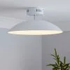 Dunelm Usk White Semi-Flush Ceiling Fitting -wall lights Shop 30674230