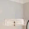 Dunelm Clee Etched Integrated LED Hoop Ceiling Fitting