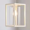 Dunelm London 1 Light Pendant Cream Industrial Ceiling Fitting