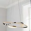Dunelm Marcella 2 Light Integrated LED Hoops Chrome Ceiling Fitting -wall lights Shop 30674444