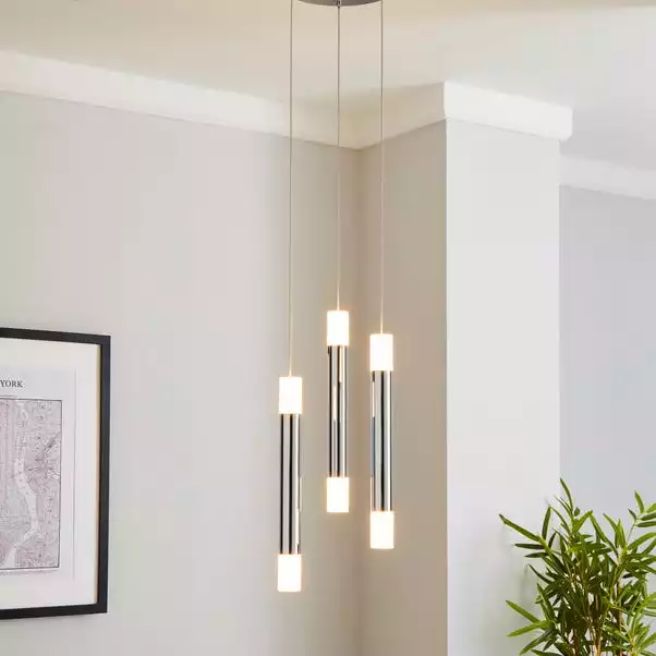 Dunelm Zarah 3 Light Integrated LED Cluster Ceiling Fitting 3 Dunelm Zarah 3 Light Integrated LED Cluster Ceiling Fitting
