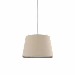 Dunelm Luna Linen Lamp Shade Humus -wall lights Shop 30681595 alt03