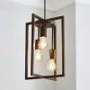 Dunelm London 3 Light Bronze Industrial Pendant Fitting