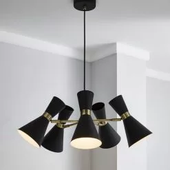 Dunelm Archie Black 5 Light Ceiling Fitting