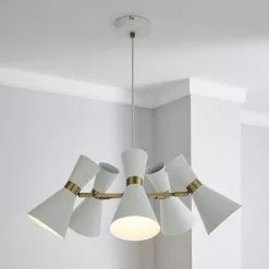 Dunelm Archie White 5 Light Ceiling Fitting