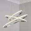 Dunelm Cali 3 Light Integrated LED Hoop Crystal Ceiling Fitting -wall lights Shop 30693556